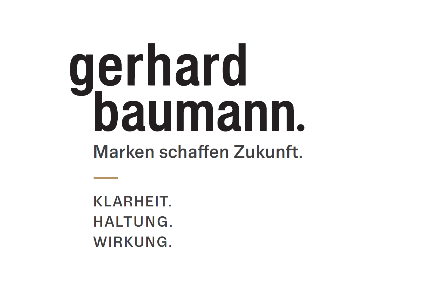 Visitenkarte Gerhard Baumann